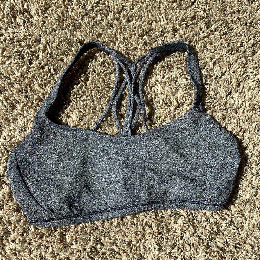 Rare Gray Lululemon Free To Be Zen Bra (Size 4)
